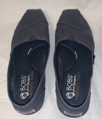 Women s Navy Blue Bob By Sketchers Memory Foam Slip On Shoes - Size US 6.5