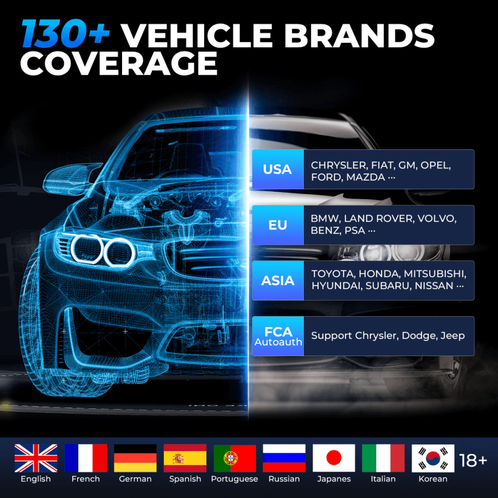 Topdon ArtiDiag900 BT OBD2 Scanner Car Diagnostic Reset Tool E*U Coding TPMS USA