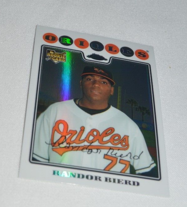 2008 TOPPS CHROME - RC RANDOR BIERD PITCHER BALTIMORE ORIOLES # 210 REFRACTOR