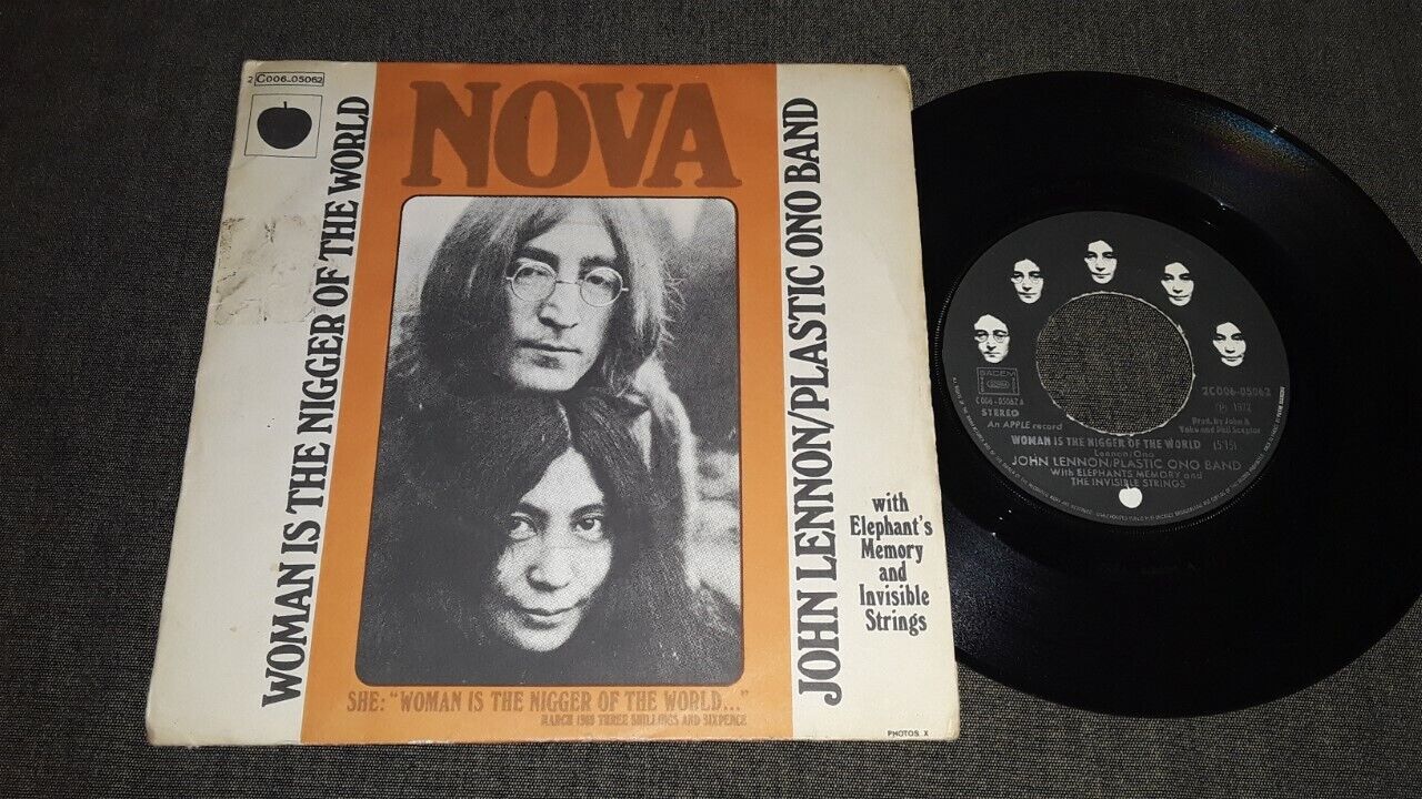 1972 Pathe Marconi ed1 John Lennon, Yoko Ono: Woman Is The / Sisters FRENCH PS