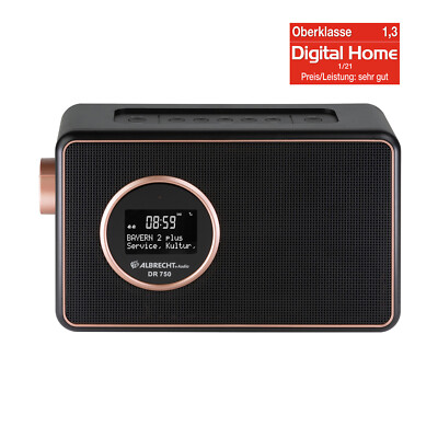 Albrecht DR 750 Digitalradio, DAB+/UKW mit Musik-Streaming, integrierter Akku...