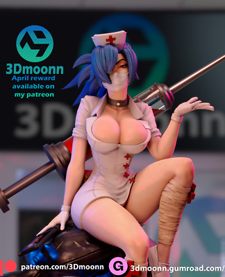VALENTINE, SKULLGIRLS, FIGUR, FAN ART, 3D-DRUCK, STATUE, 3DMOONN, MFW