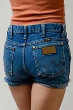 Vintage Wrangler High Waisted Western Cut Off Jean Shorts W 31