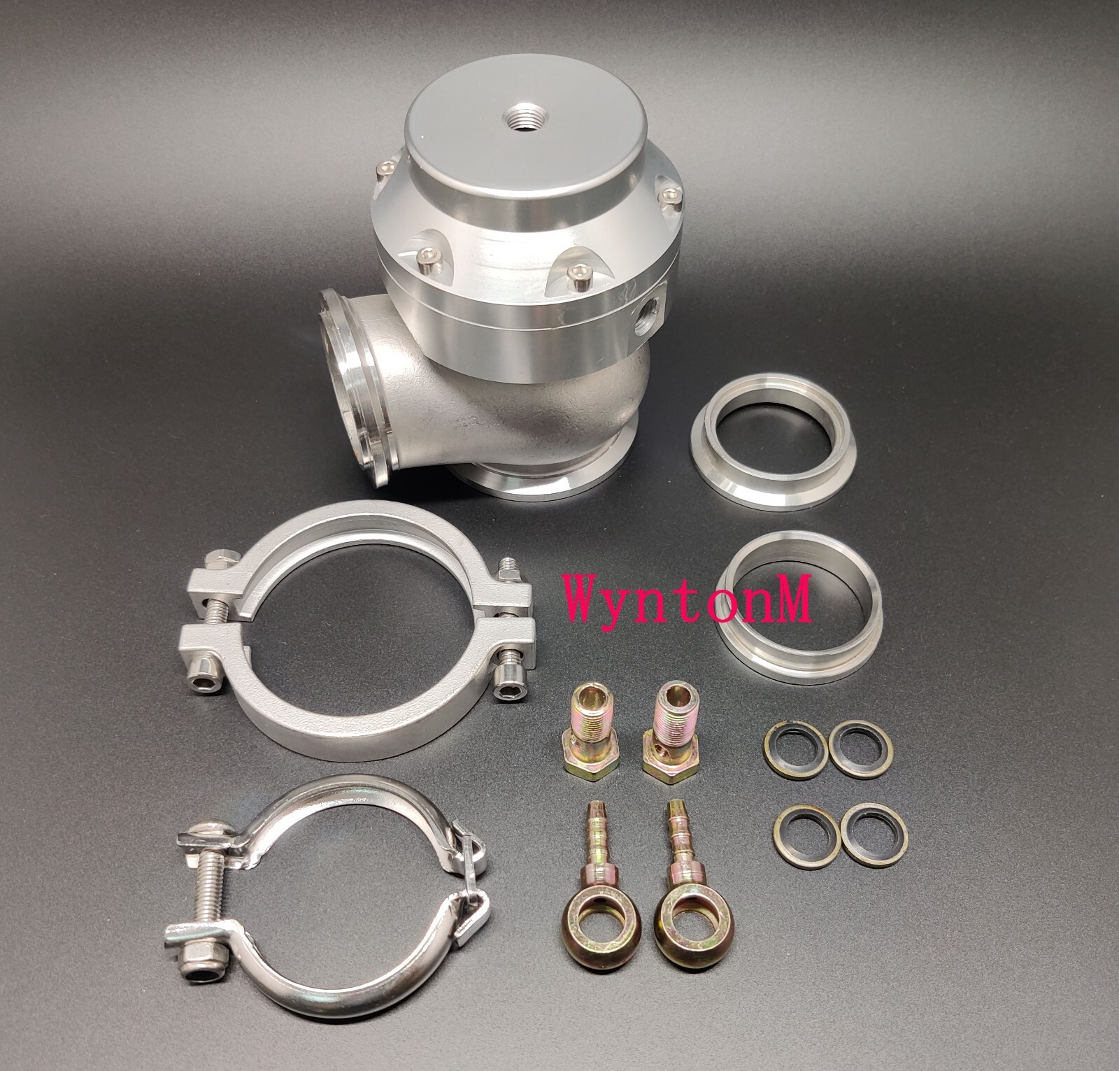 38MM 22 PSI Boost Turbo Stainless Steel V Band Mini Wastegate Dump ...