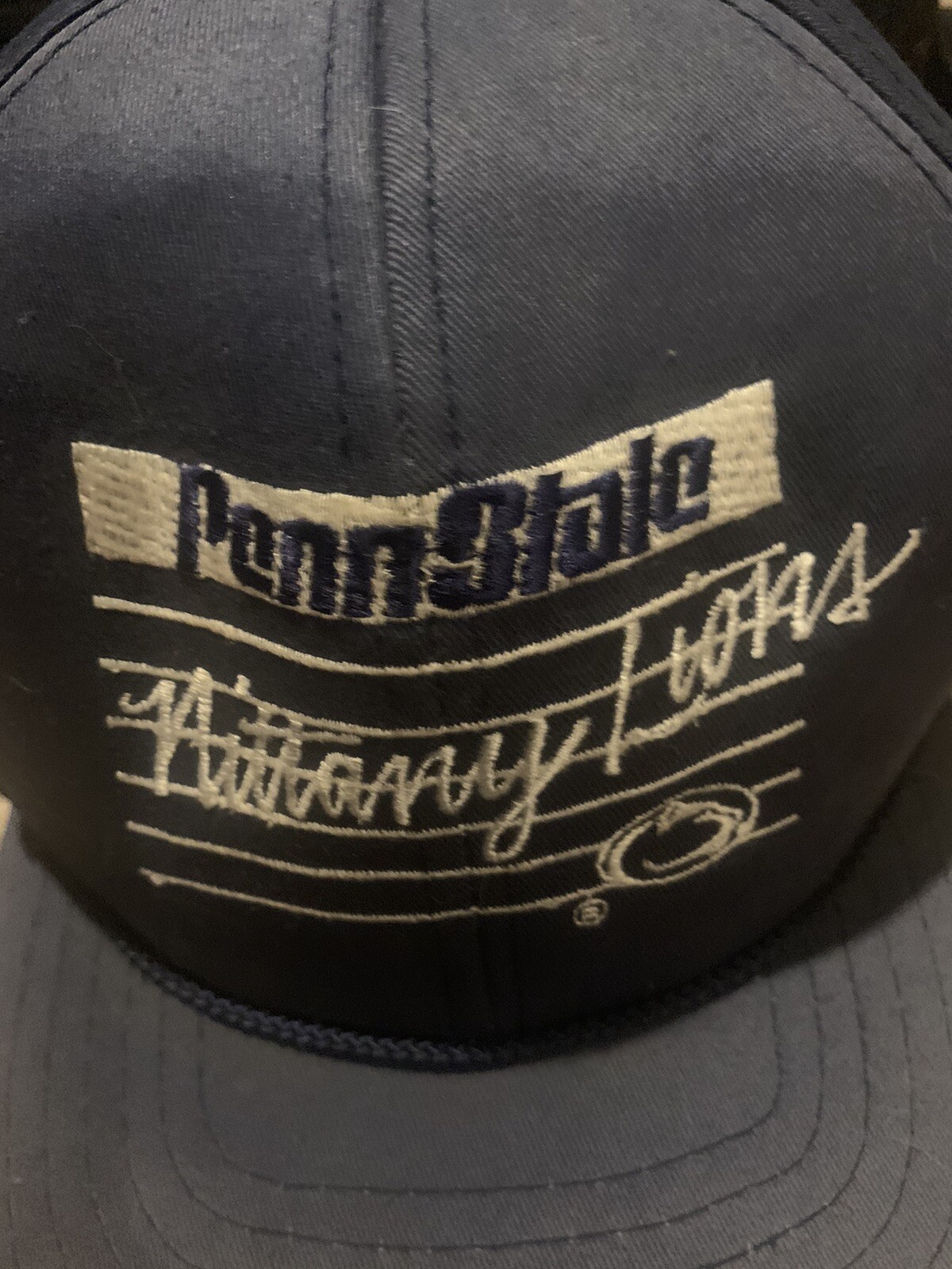 Cappello berretto snapback VINTAGE Penn State University prima fila raro licenza NCAA