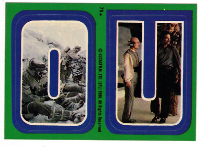 1980 Topps Empire Strikes Back S. 3 Sticker # 75 O & U - Lando (ex-mt)  B