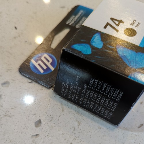 HP 75 Original Black Ink Cartridge Expired Feb 2020 Genuine - Picture 3 of 5
