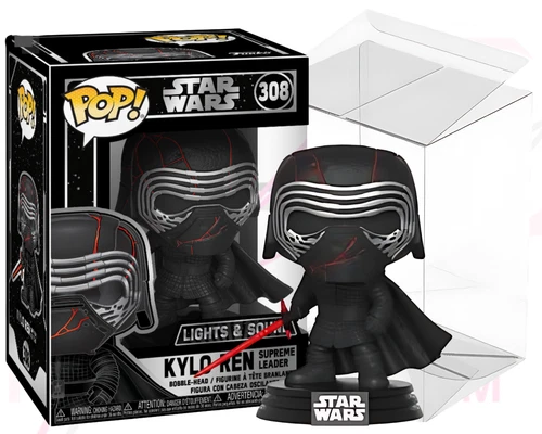 Star Wars Funko POP 308 Kylo Ren Lights & Sounds Rise of Skywalker PROTECTOR