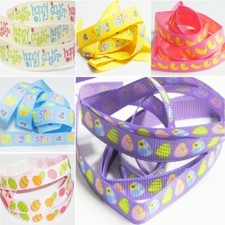 Easter Ribbon Grosgrain Easter Ribbon Ribbon 🐣1 metre Assorted Designs 🐣