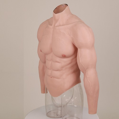 Silicone Muscle Suit Fake Belly Body For Cosplayers Crossdresser Chest Muscles - Bild 6 von 22