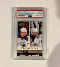 2013-14 Nathan MacKinnon PSA 10 Young Guns Canvas Checklist POP Very Low MVP