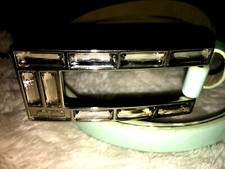 Rhinestone Slim Dress Belt, Nickle Silver Buckle, Women S