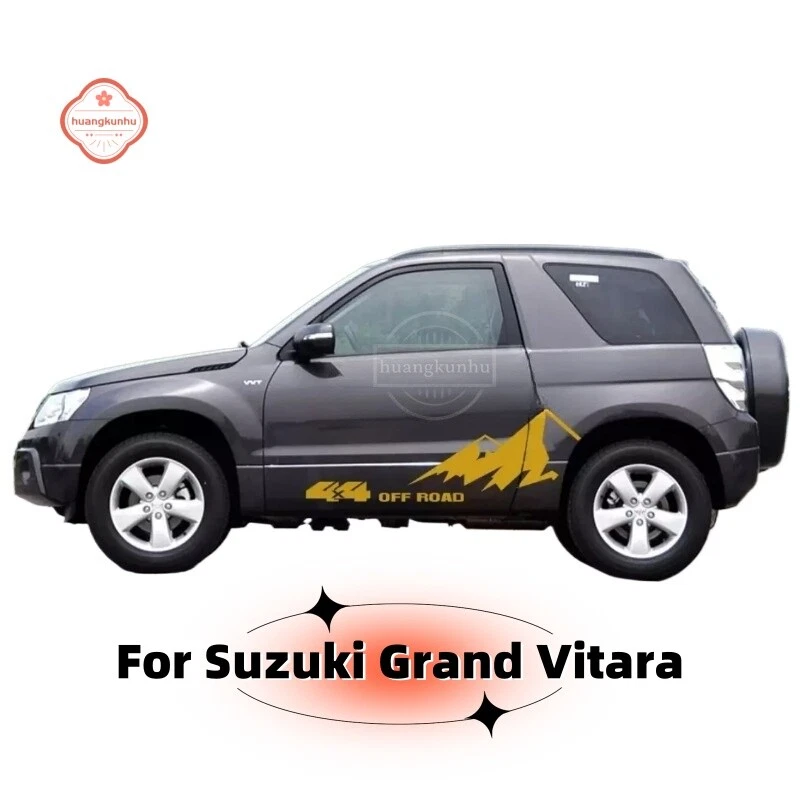 For Suzuki Grand Vitara 4X4 Off Road Car Side Door Vinyl Graphics Decals Kit 2x - Image 2 of 4