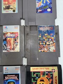 Lot Nes 11 Games Iron Tank Vegas Dream California Games Castlequest Ms Pac Man