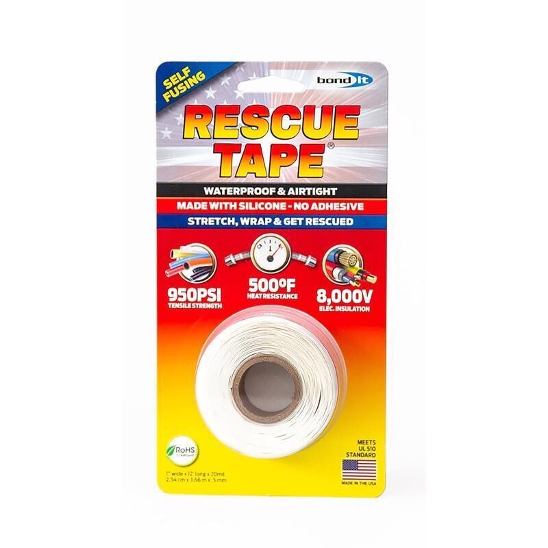 Original Rescue Tape White 1 in. W X 12 ft. L Silicone Tape New In ...