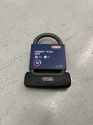 ABUS GRANIT PLUS 640 (135HB150) BLACK 6  U-LOCK CYCLE COMMUTER BIKING NEW