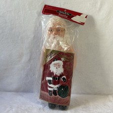 Vintage 1998 Fibre-Craft Mistletoe Memories 15" Traditional Santa Doll