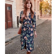 Sezane Lexie Floral Dress SZ 42/US XL VGUC
