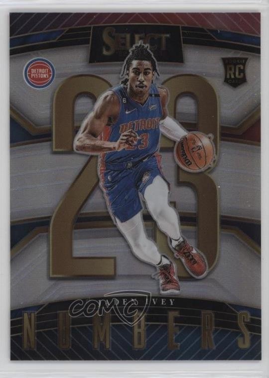 2022-23 Panini Select Select Numbers Silver Prizm Jaden Ivey #22 Rookie RC 0uh2
