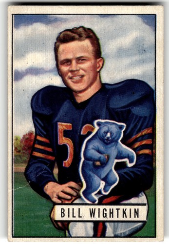 Bill Wightkin #122 1951 Bowman card
