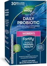 Nature's Way Fortify Daily Probiotic for Women, 30 Billion Live Cultures, 10 Str