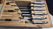 CALIBRATED 6 Piece Micrometer Set 0-1” through 5-6” W Case and Standards 260255