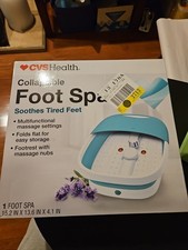 CVS Health Collapsible Foot Spa in Green and White