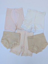 Vintage Nylon Girdle Panty Lot 5 Piece M L