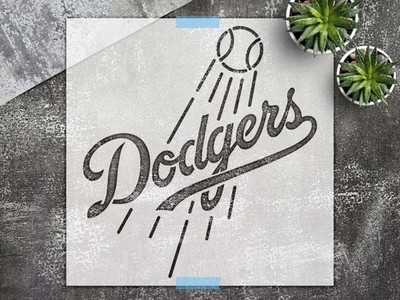Stencil Baseball Team - Reusable Sports Wall Art, Mylar, DIY - StencilAir