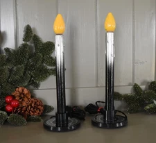 Pair of Rare & Unusual Art Deco Christmas Candolier Lights - Restored - Nice!