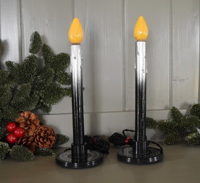 Pair of Rare & Unusual Art Deco Christmas Candolier Lights - Restored - Nice!