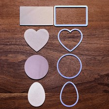 Shape Cookie Cutter Set   Customizable Rectangle Circle Heart Egg Baking Molds
