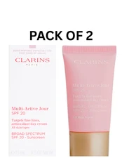 Clarins Multi Active Jour SPF 20 Targets Fine Lines Antioxidant Day Cream 0.5 OZ