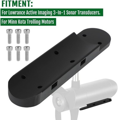 3in1 Wasserdichte Halterung für Lowrance Active Imaging Minn Kota ABS Transducer