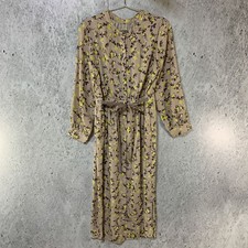 Flaga Basica Total Pattern Dress Beige 9ar Size