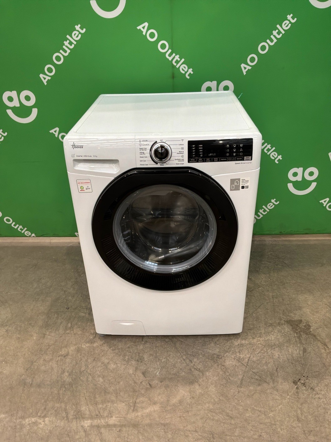 Hoover Washing Machine 12kg 1400rpm White A Rated H3WPS4126TAMB580 #LF116096