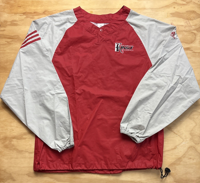 #ad Kalamazoo Kings Jacket M Baseball Rain Warm Up Frontier League Vintage 2003 PU $40.00