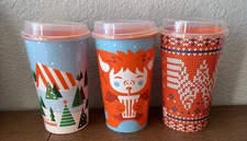 WHATABURGER 75th Anniversary Limited Edition 32 oz Christmas Cups Set of 3 NEW