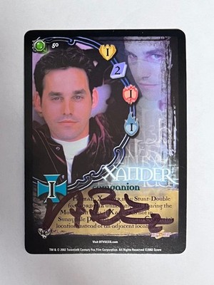 Autographed Buffy ccg - XANDER Companion (Nicholas Brendon - black ink)