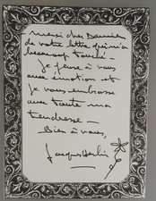Autogramm franz&ouml;sischer Film- und TV Schauspieler Jacques Herlin (131976)