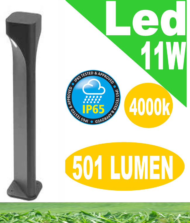 Varp Lampioncino Giardino LED 11W h80 Antracite - IP65 Professionale