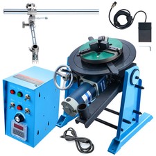 Rotary Welding Positioner 50KG 0-90° Welding Positioning Turntable Table0.5-6RPM