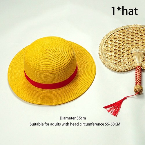 Luffy Anime Peripheral Straw Hat Group Original Hat Sunshade Sunscreen - Imagen 8 de 15