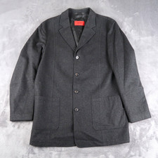 Vintage Hugo Boss Blazer Men Size 40R Black Wool