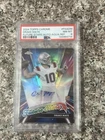 2024 Topps Chrome Future Stars Drake Maye RC Rookie Card Auto Aqua /199 PSA 8