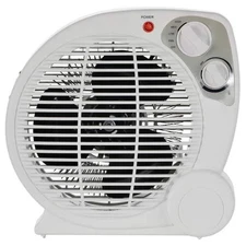1500-Watt Electric Fan Forced Portable Heater, Office Desk Bathroom Bedroom