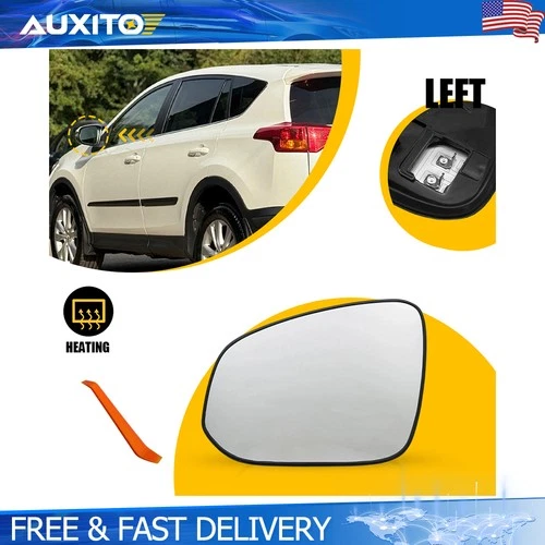 Heated Convex Door Mirror Glass For Toyota 4Runner 2013-2017 Left Driver Side OE