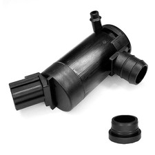 QKYS Windshield Washer Pump with Rubber Grommet, Replacement 1PCS, black
