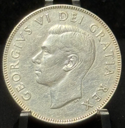 1949 Canada Fifty Cents 50C Silver Coin