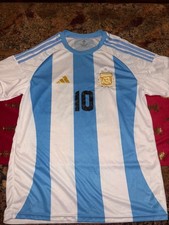 Argentina Soccer Jersey Messi #10 Size XL  Mens soccer jersey futbal *read